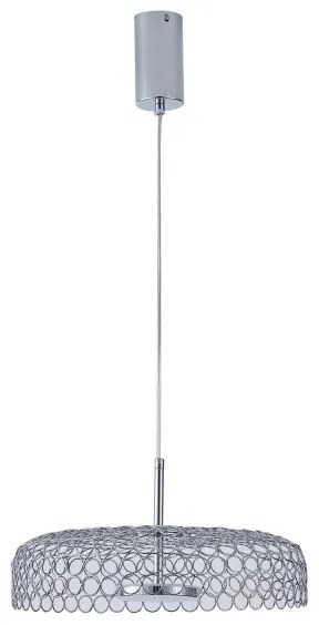 Lustră LED pe cablu LED/10W/230V 3000K crom lucios d. 35 cm