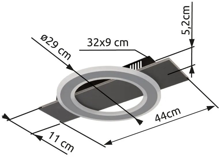 Plafoniera LED design decorativ JAYDEN 18W