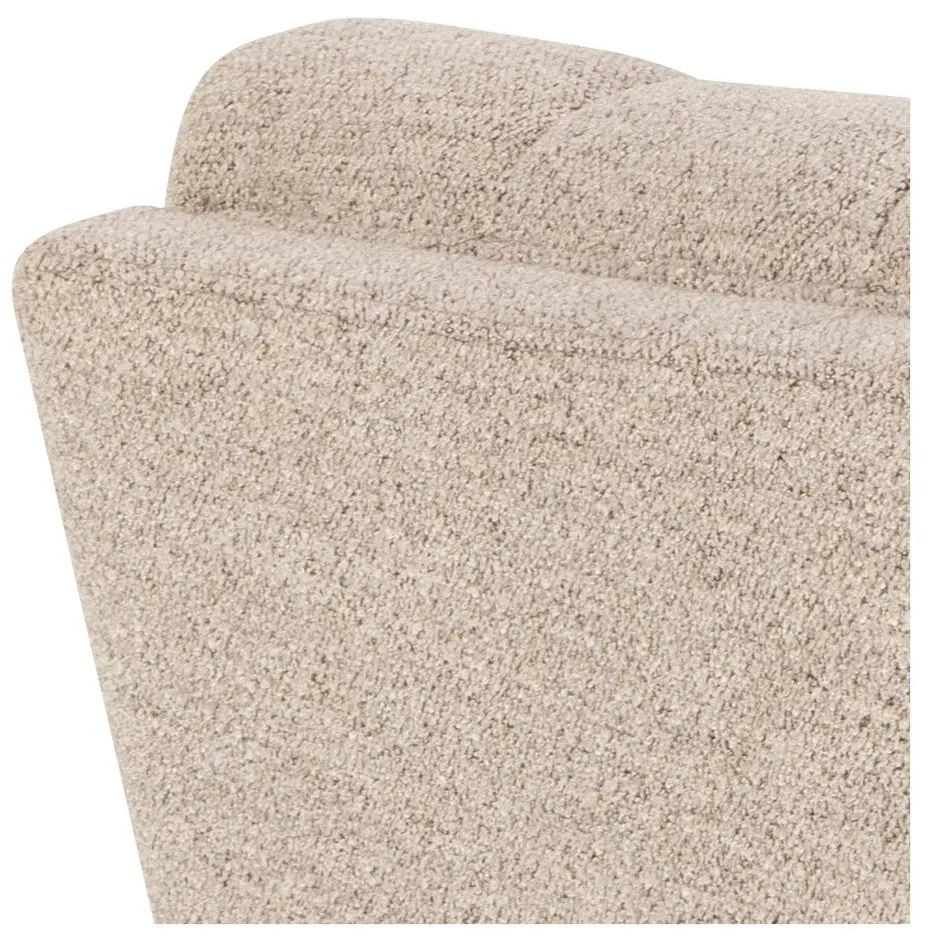 Canapea bej cu tapițerie din țesătură bouclé 218 cm Tampa – Actona