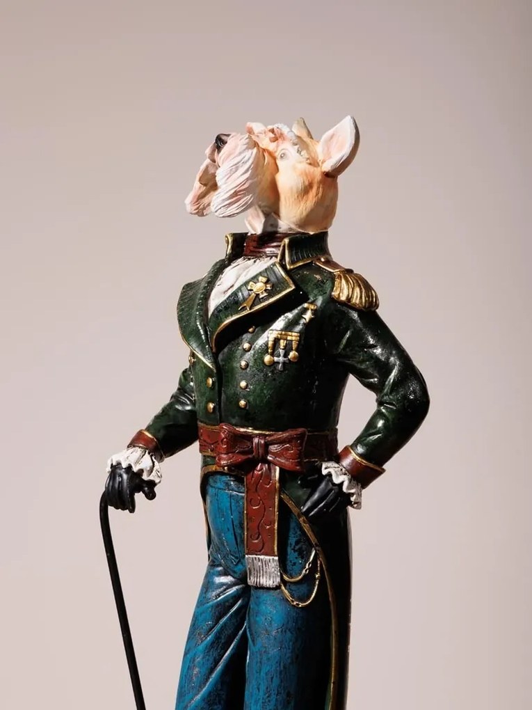 Statuie decorativă câine din rășină, H47 cm, "Dogmodore"