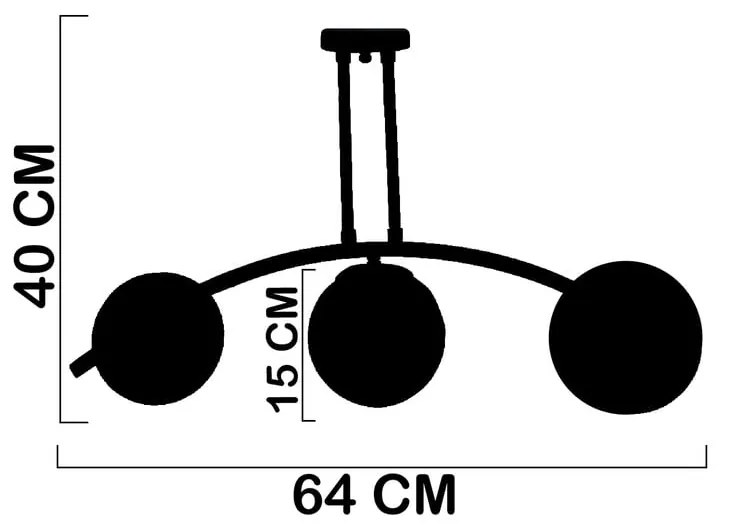 Plafonieră alb-auriu cu abajur din sticlă ø 15 cm Yay – Squid Lighting