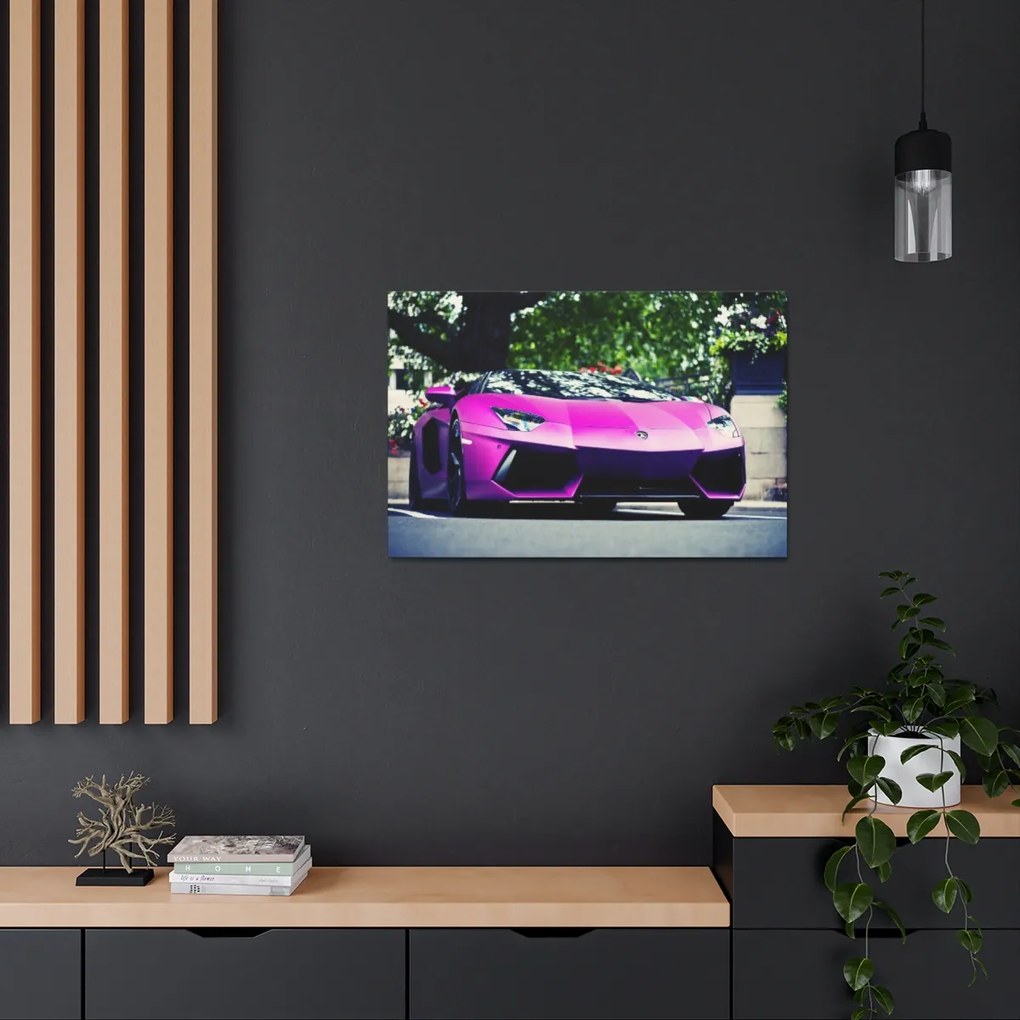 Tablou Canvas Purple Lambourghini 60x40 cm
