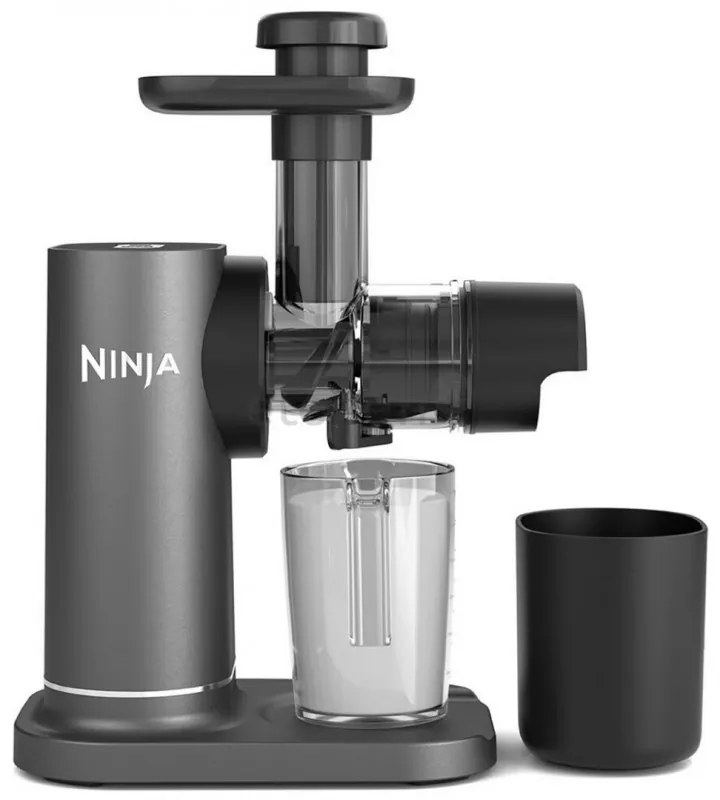 Storcator Ninja Cold Press JC151EU, 150W, 700 ml, Presare la rece, 2 filtre, Fara BPA, Functie reverse, Negru/gri