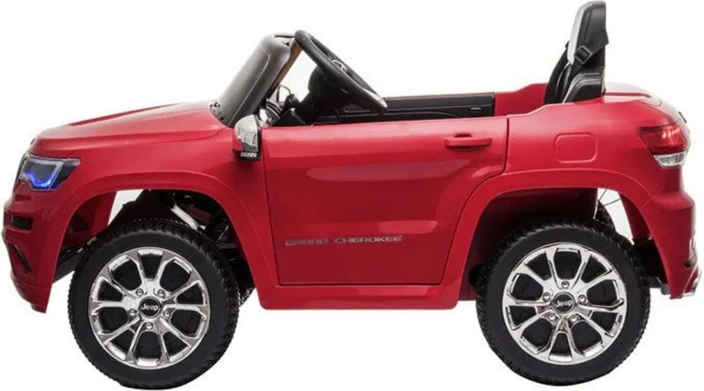 Masinuta Electrica cu acumulator pentru copii NOVOKIDS™ Jeep Grand Cherokee, Roti din Cauciuc EVA, Max 30 kg ,Usi cu deschidere ,Baterie12V ,2 Viteze