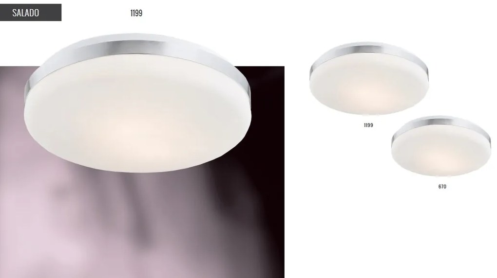 Plafoniera moderna design slim SALADO 28cm