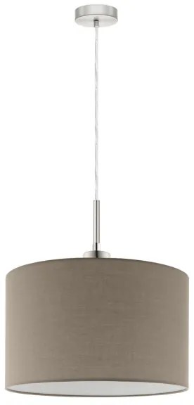 Lustră LED pe cablu Eglo TUNJA 1xE27/60W/230V taupe