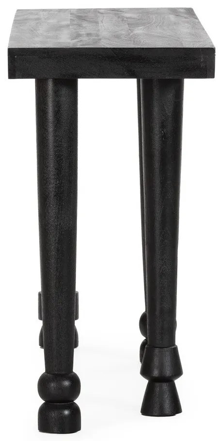 Masă consolă neagră din lemn de mango 40x130 cm Inaya – MOME