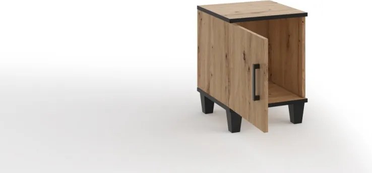 Noptiera 40x52x40 cm, Pola, ADRK Furniture (Culoare: Natural)