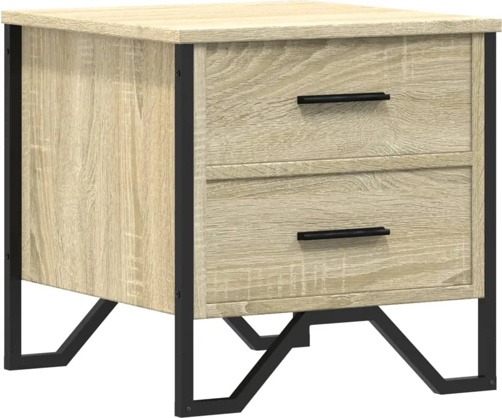 vidaXL Noptieră, stejar sonoma, 40x41x40 cm, lemn prelucrat