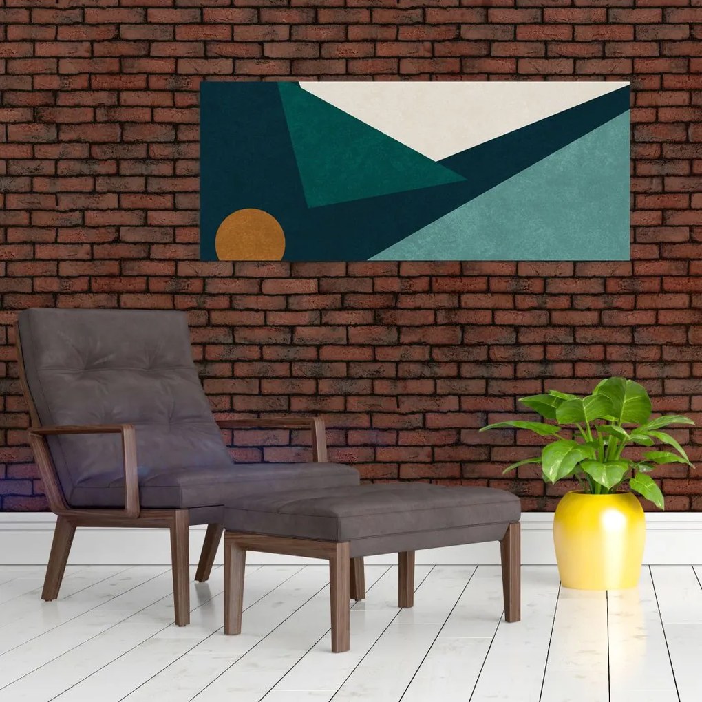 Tablou - Abstract cubic (120x50 cm)