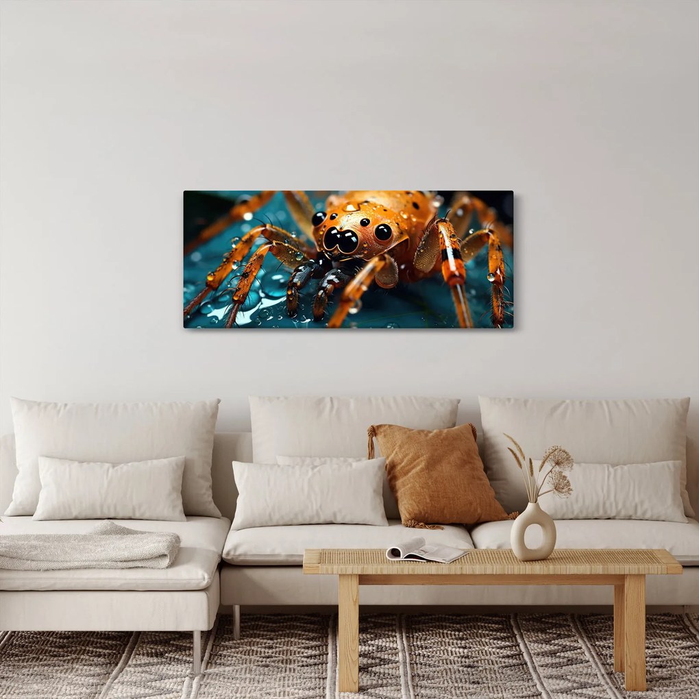 Tablou - Detaliu de păianjen (120x50 cm)