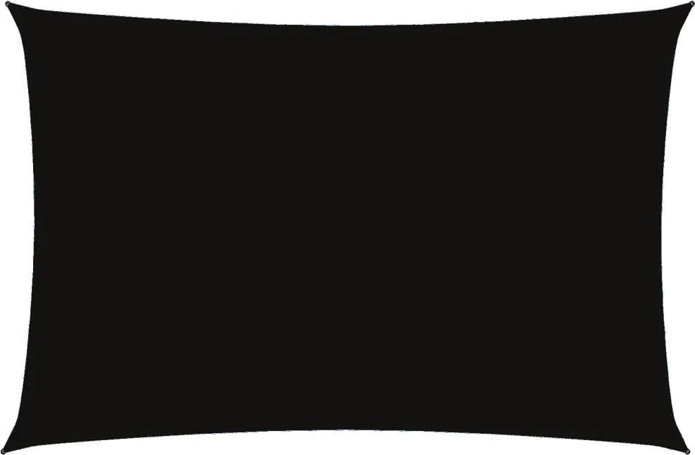 vidaXL Parasolar, negru, 2x4 m, țesătură oxford, dreptunghiular