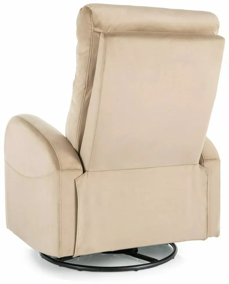 Fotoliu recliner Olimp velvet bej Blu28