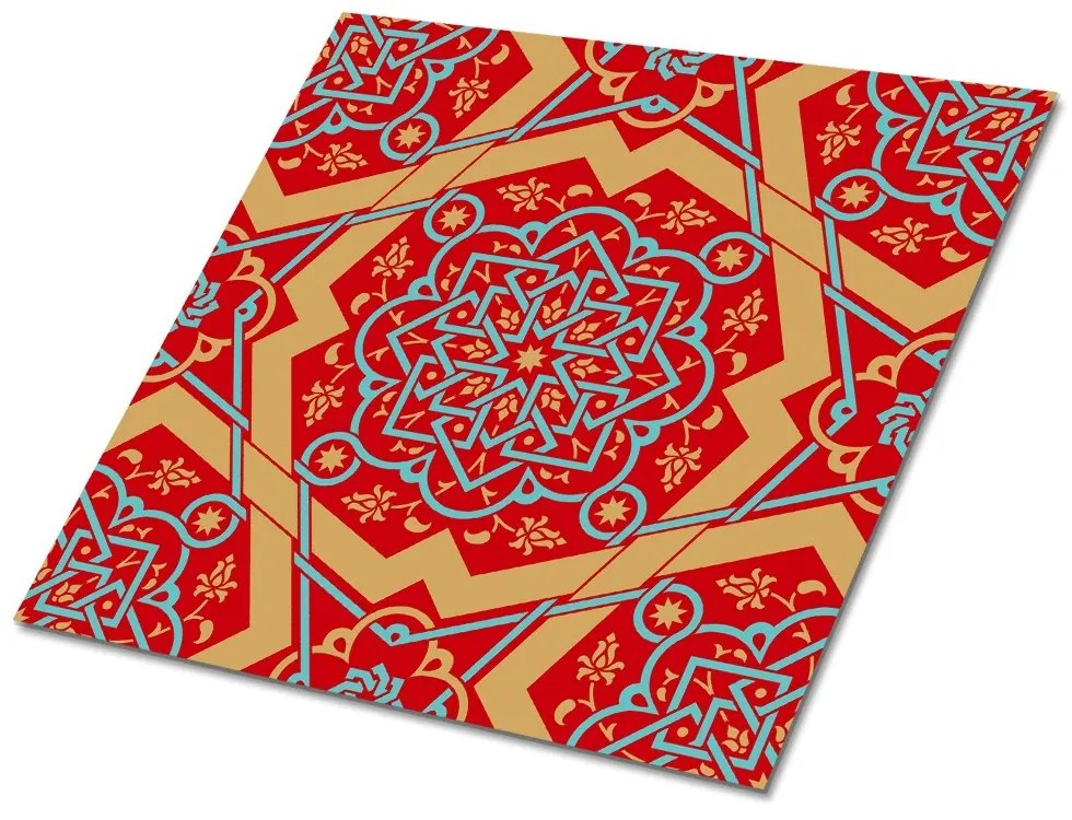 Plăci de vinil Model floral arab