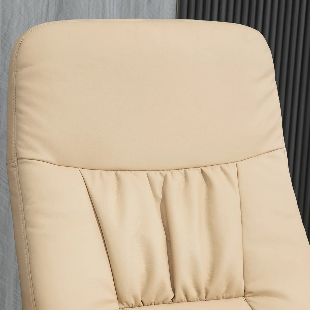 HOMCOM Fotoliu relax cu suport pentru picioare fotoliu de relaxare fotoliu relaxant cu șezut pivotant 360° și spătar înclinabil | Aosom Romania