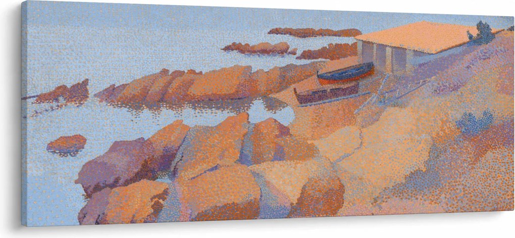 Tablou - Henri Edmond Cross, Calanque des Antibois, reproducere (120x50 cm)