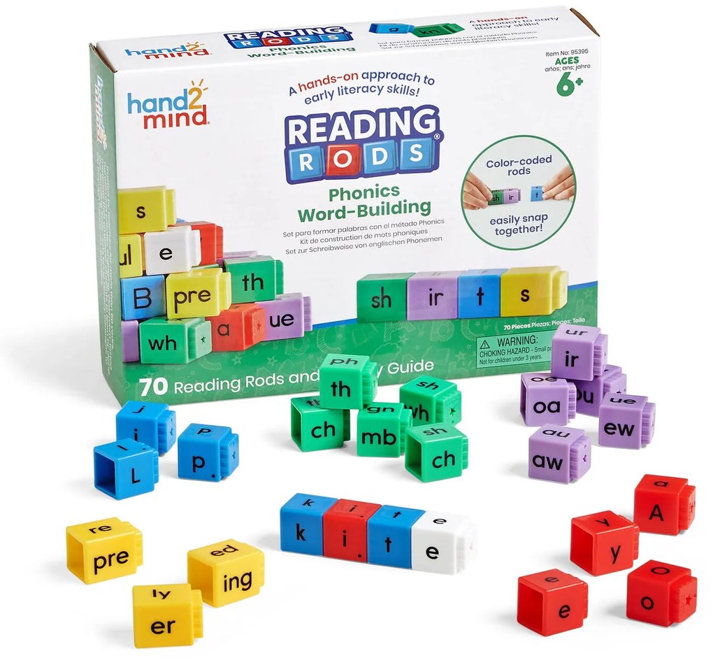 CUBURI READING RODS® - ELEMENTE DE FONETICA - HAND2MIND (95395)