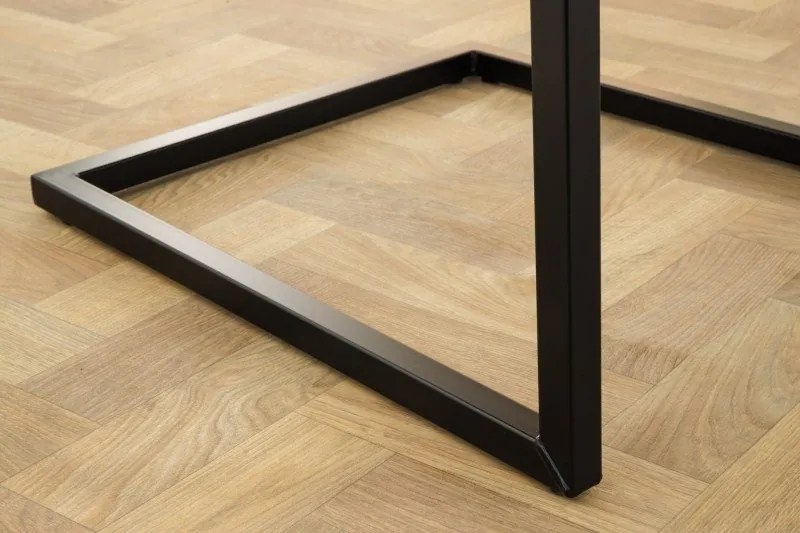 Set 2 scaune cu brate Loft vintage gri/ negru