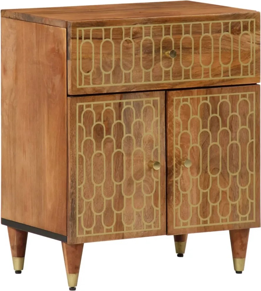 vidaXL Noptieră, 50x33x60 cm, lemn masiv de mango