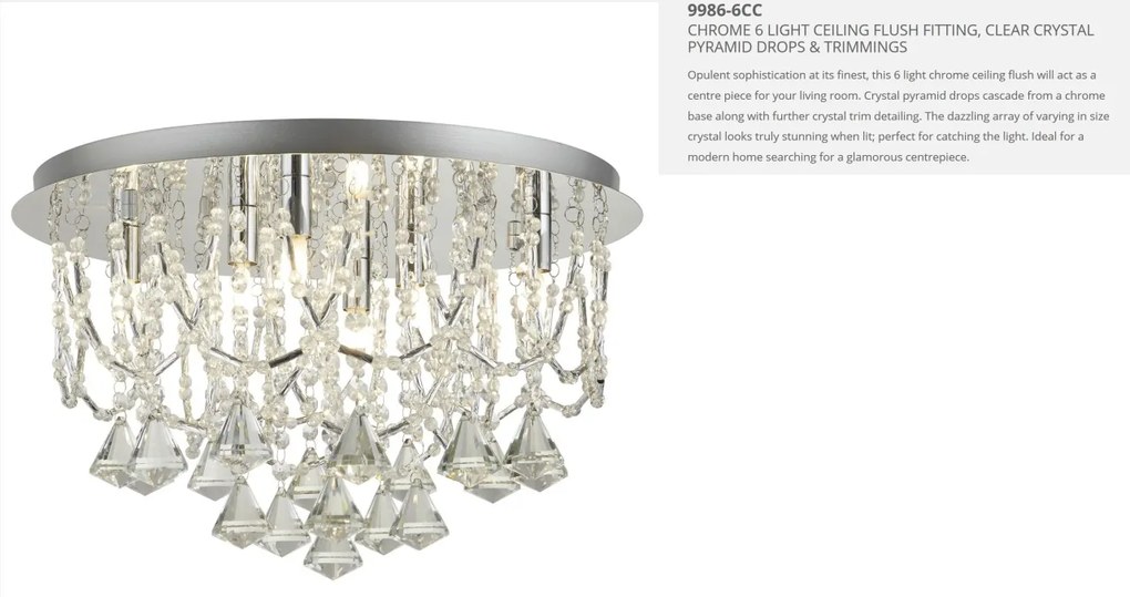 Lustra eleganta design modern Mela 6L 9986-6CC SRT