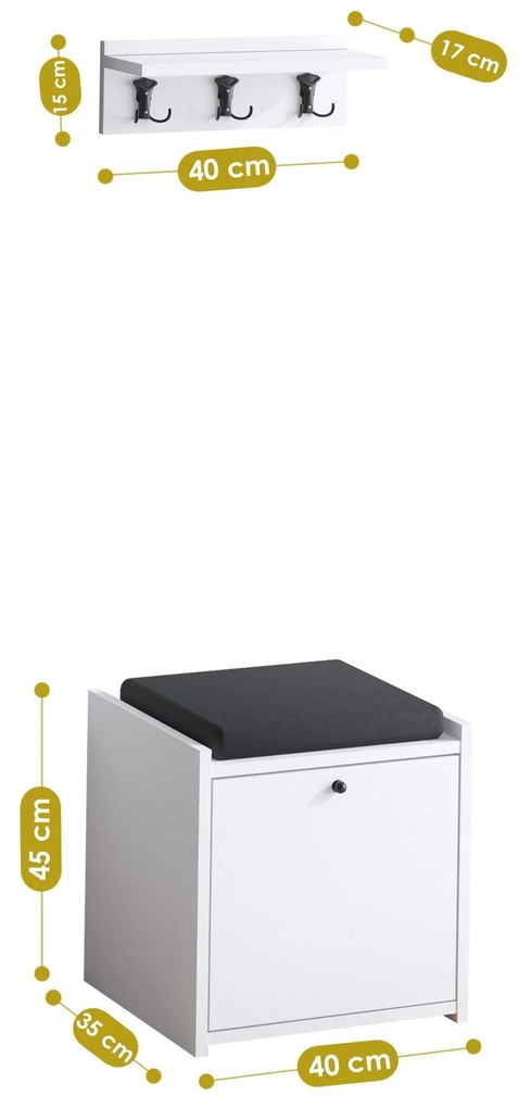 Mobilier Hol Tunevo (alb) . 1093867
