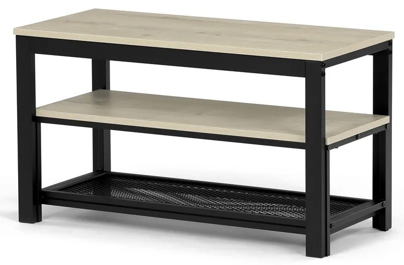 Set de 2 rafturi pentru pantofi, stejar Sonoma