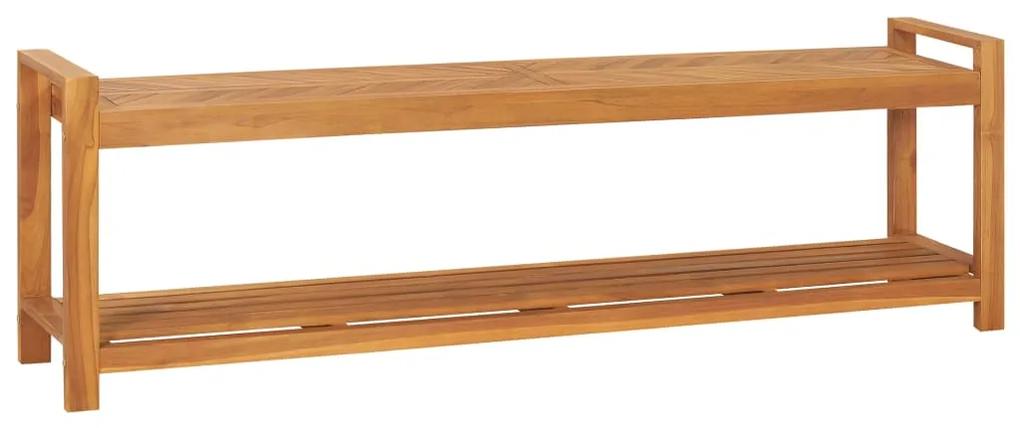 325277 vidaXL Bancă, 160 cm, lemn masiv de tec