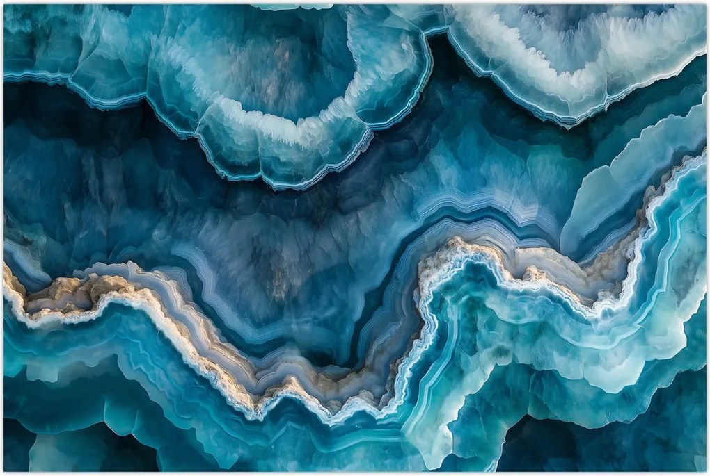 Tablou - Detaliu de acvamarin (90x60 cm)