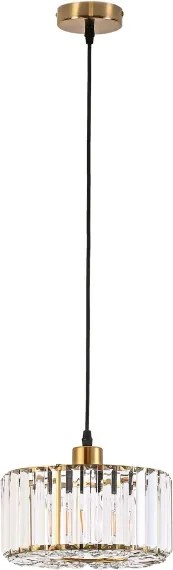 Lustră suspendată pe cablu VETRO, 1xE27/60W/230V, aurie