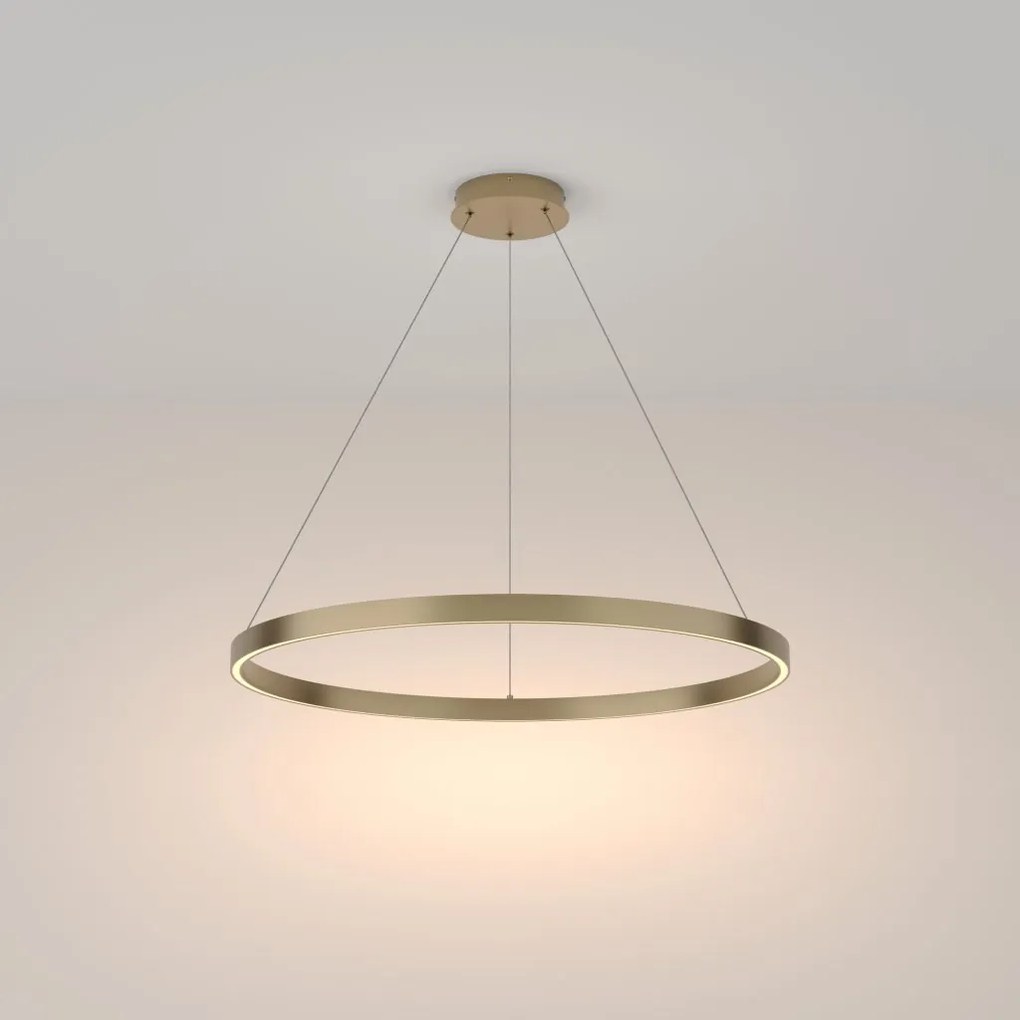 Lustra LED suspendata design modern Rim alama 80cm, 3000K