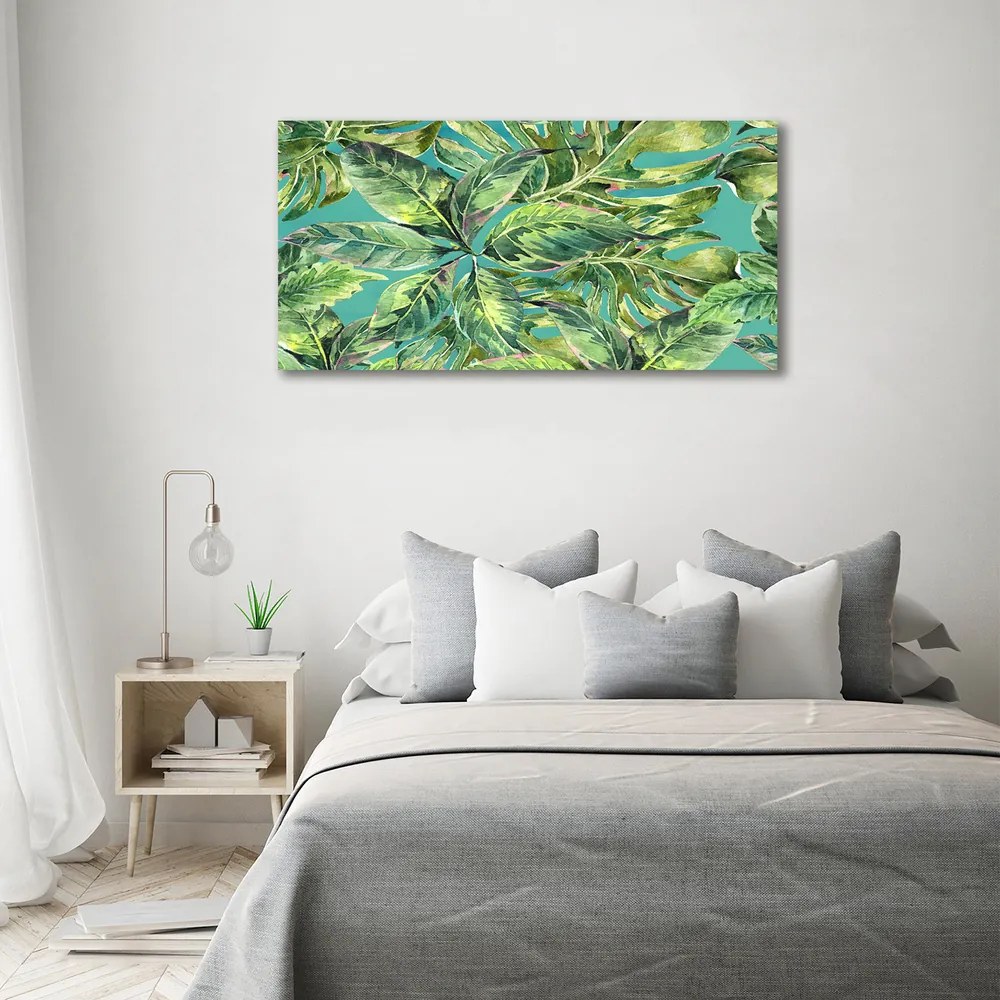 Tablouri tipărite pe pânză Frunze tropicale