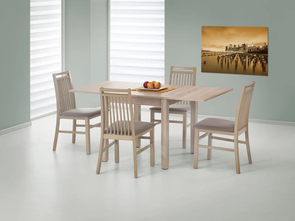 Masa extensibila Gracjan stejar sonoma - L 80-160 x l 80 x h 76 cm