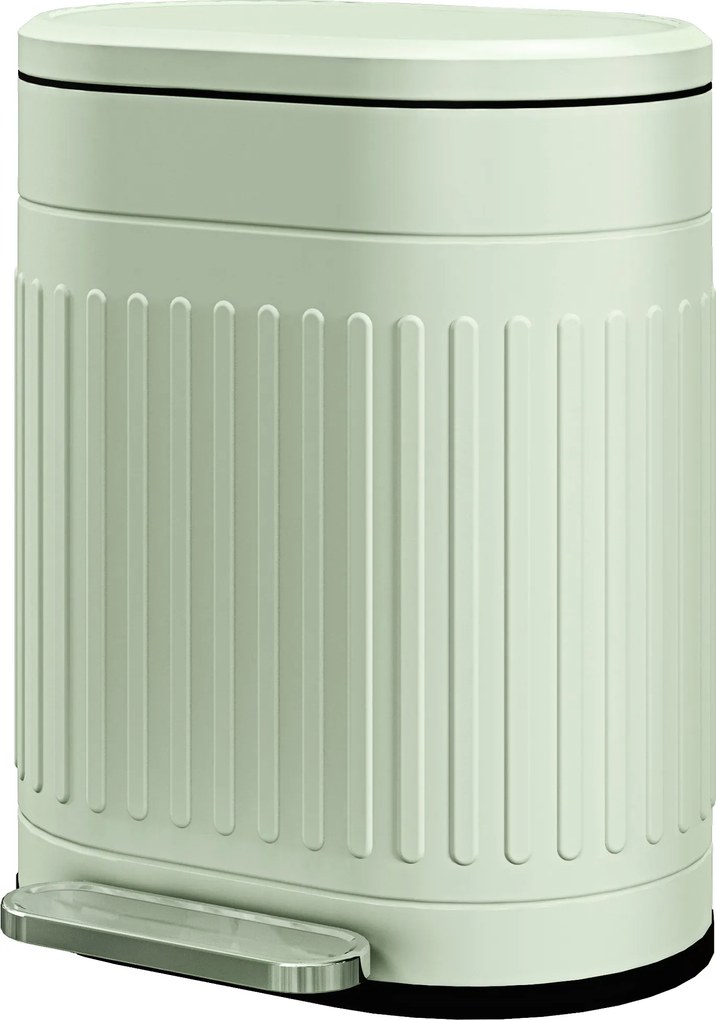 HOMCOM Coș de gunoi 20L cu pedală și capac coș interior detașabil funcție Soft-Close 36,5 x 31,2 x 45 cm, Grün | Aosom Romania