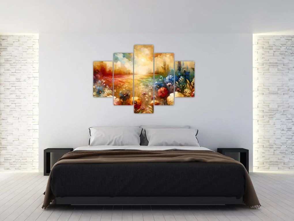 Tablou - Pajiște colorată (150x105 cm)