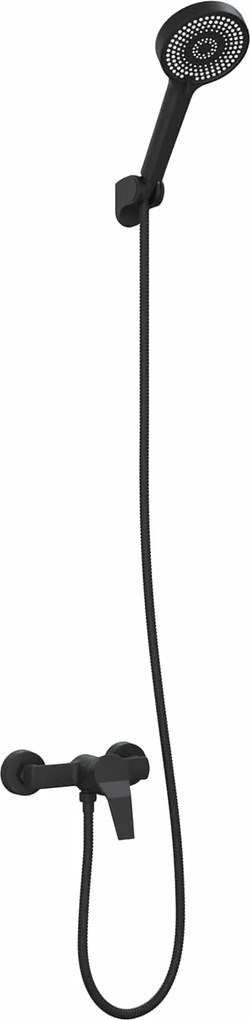 vidaXL Set de cap de duș Negru G 1 / 2 inci Alamă