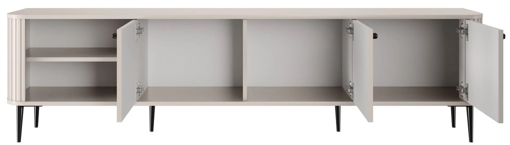 Comodă TV Vesper 3D 187 cm - cașmir / picioare negre