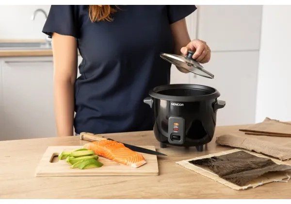 Aparat de gătit orez 300W/230V 0,6l negru Sencor