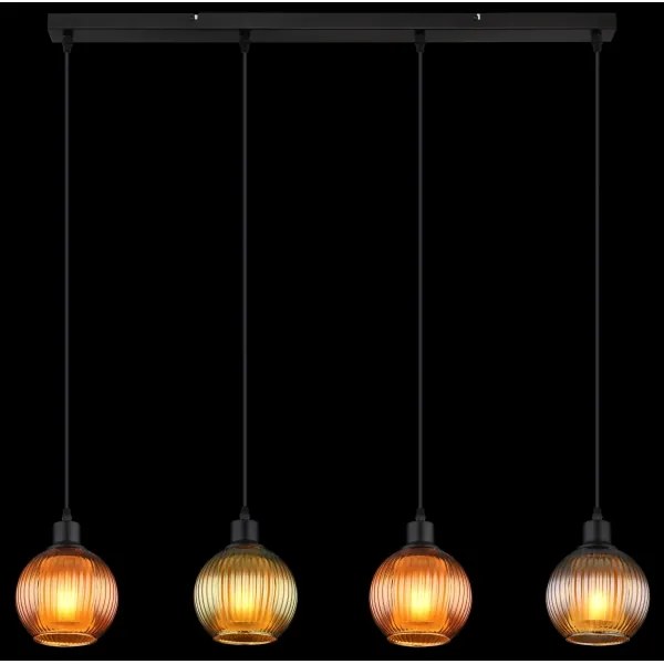 Lustră pe cablu Globo 15638-4 ZUMBA 4xE27/25W/230V