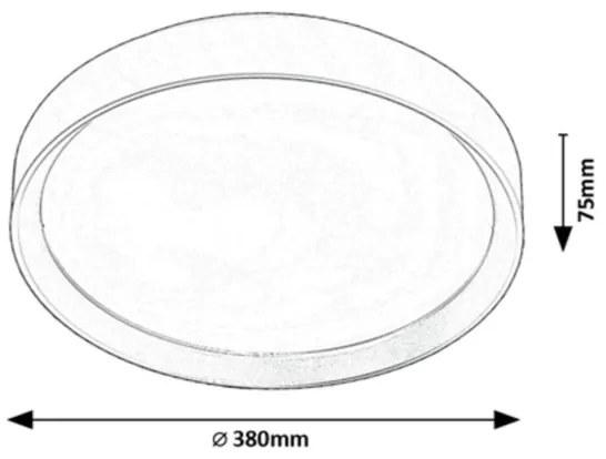 Plafonieră LED Rabalux 71185 LIATRIS LED/25W/230V 3000K d. 38 cm