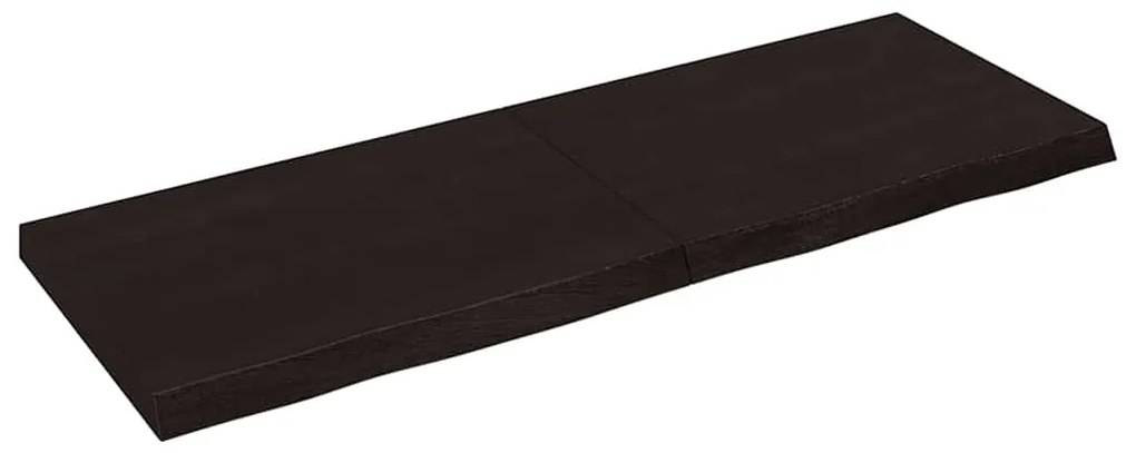 vidaXL Raft de perete maro închis lemn masiv stejar tratat