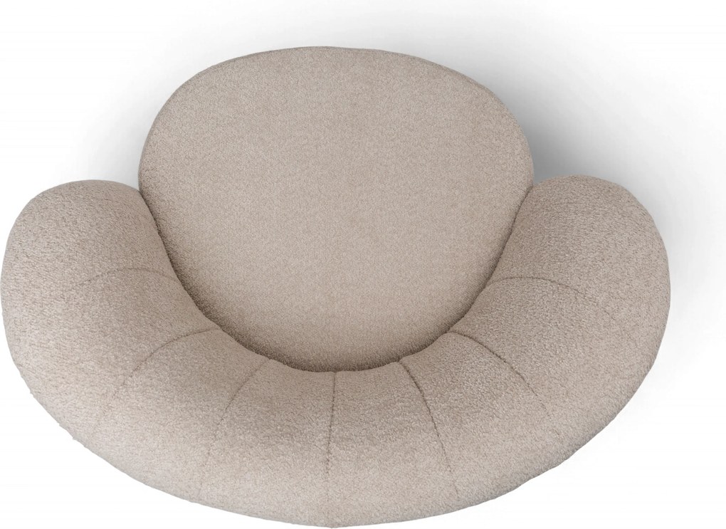 Fotoliu relaxare Soya - boucle bej Catch Me 02