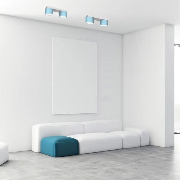 Plafonieră DIXIE 2xGX53/11W/230V albastră