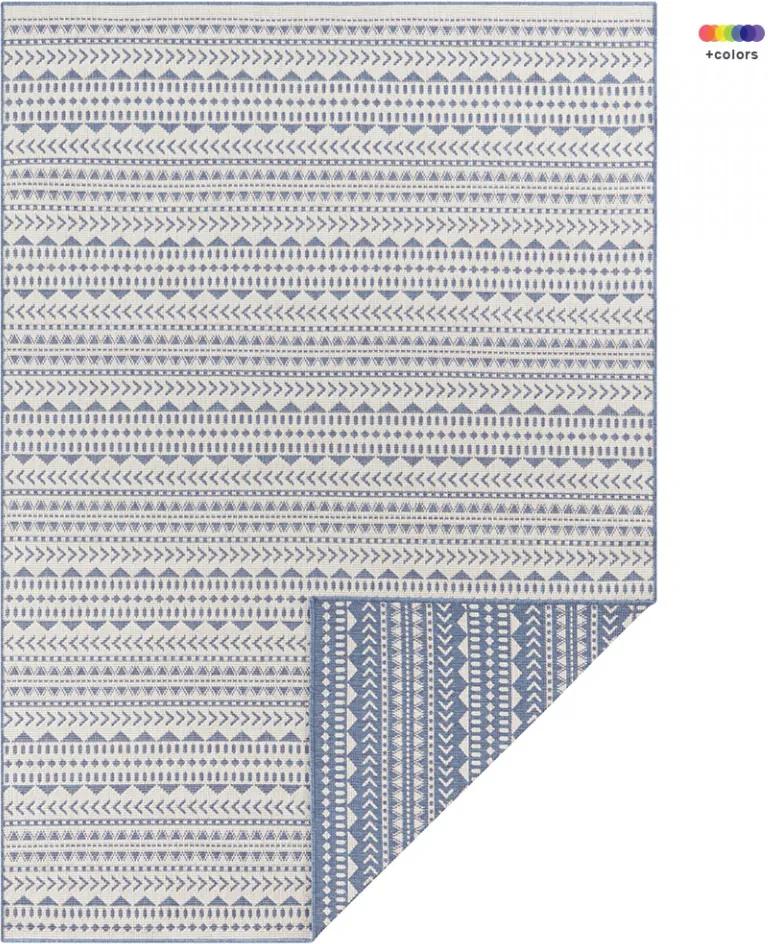 Covor reversibil albastru/crem din polipropilena pentru exterior Pattern The Home (diverse dimensiuni)