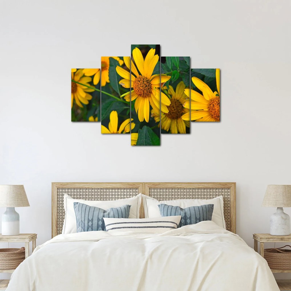 Tablou cu flori galbene (150x105 cm)