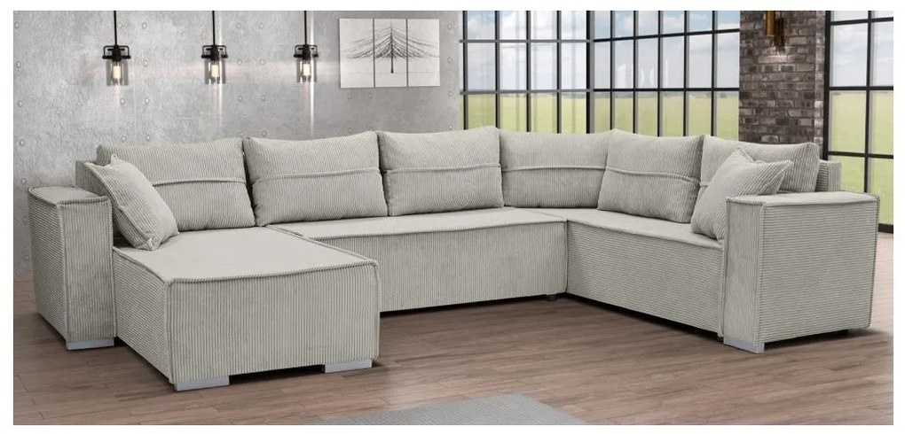 Colțar extensibil universal în formă de U LONDON, bej