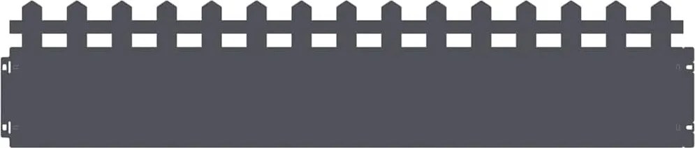 vidaXL Borduri pentru gazon 30 pcs Antracit 103 x 0,05 x 22 cm Oțel