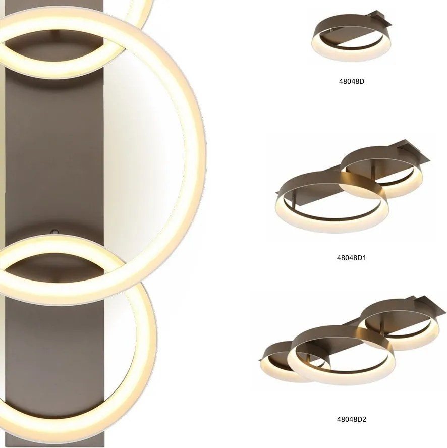 Plafoniera LED metal maro cafeniu SYRAKUS