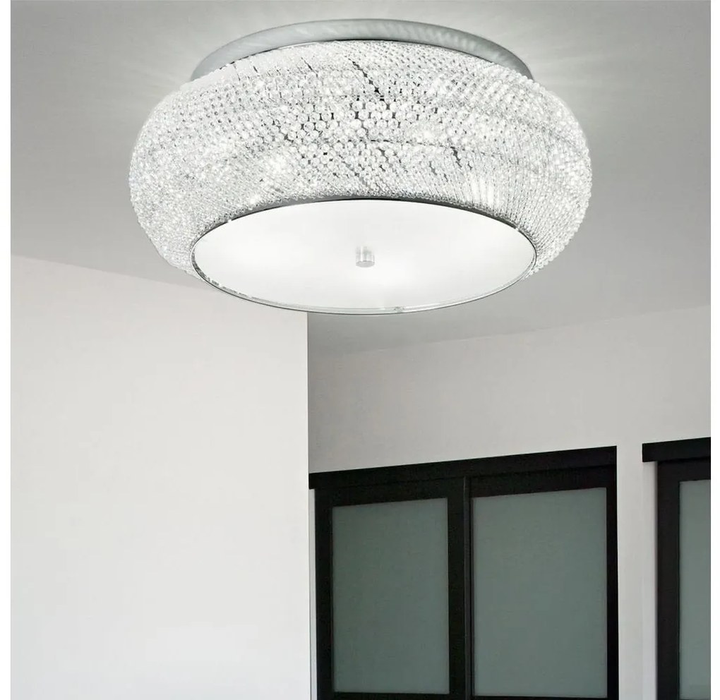 Plafonieră de cristal Ideal Lux PASHA 14×E14/40W/230V