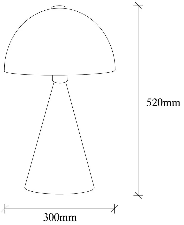 Veioză albă cu abajur din metal (înălțime 52 cm) Dodo – Opviq lights