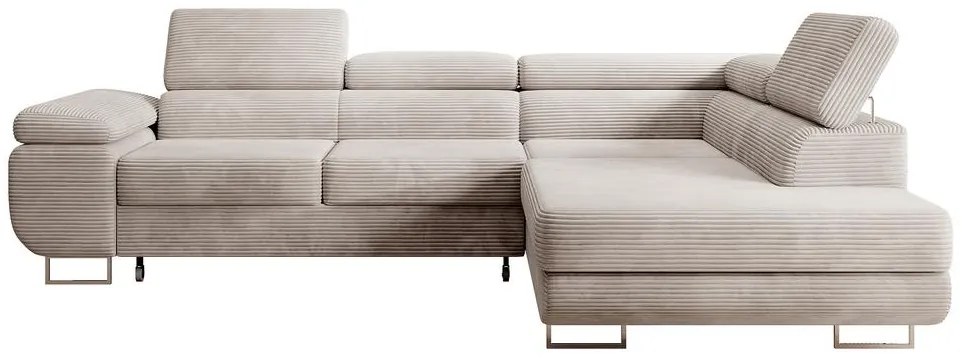 Colțar Stiletto (D) (gri bej + argintiu). 1099691